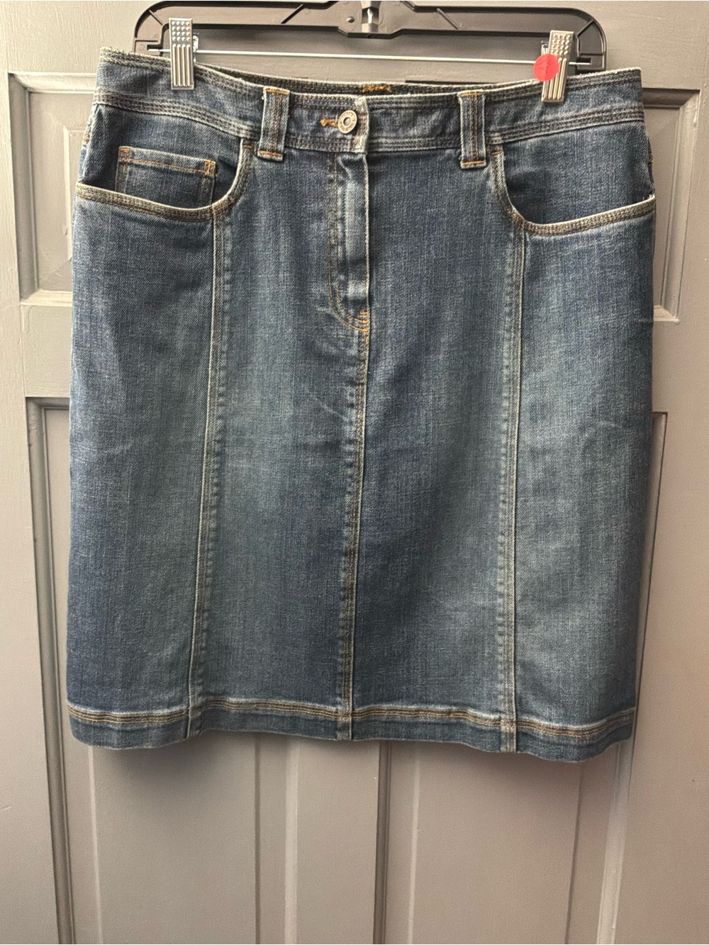 Talbots Light Blue Denim Pencil Skirt